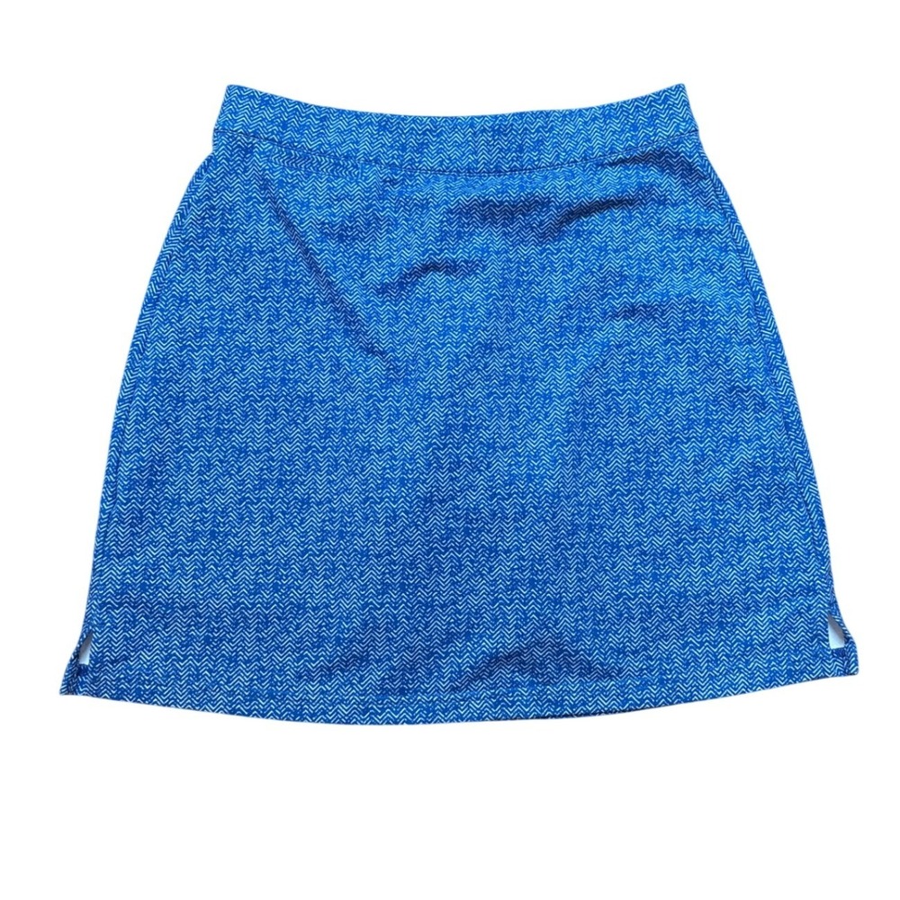 Peter Millar Skort Womens Blue‎ White Herringbone Golf Tennis Active SIZE XS